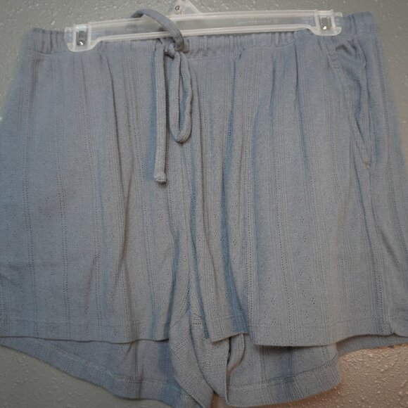 Loft Womens Dark Gray Pointelle Henley Pajama Top and Short Set Size Medium - Picture 5 of 7